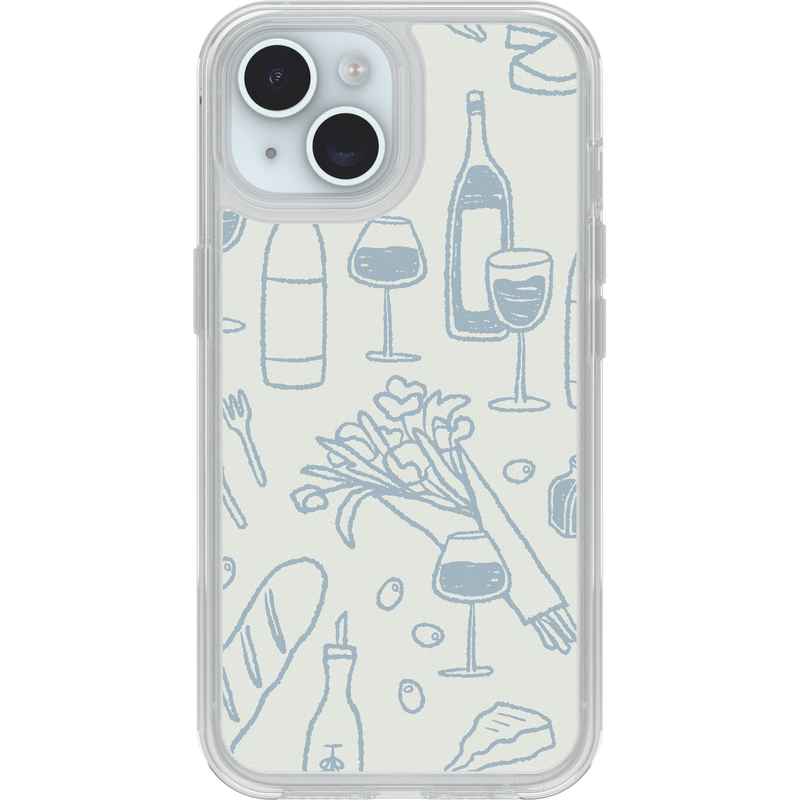 product image 1 - iPhone 15, iPhone 14 en iPhone 13 Hoesje Symmetry Series Clear Paris Collection