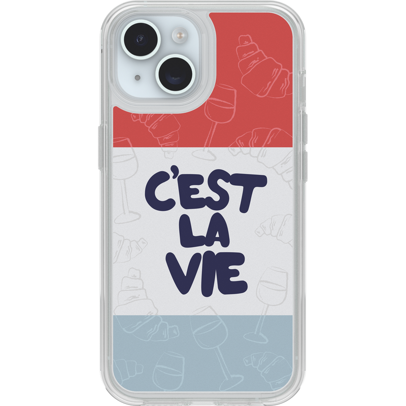 product image 1 - iPhone 15, iPhone 14 en iPhone 13 Hoesje Symmetry Series Clear Paris Collection